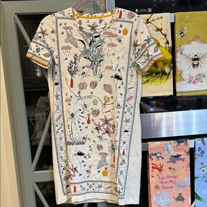 Floral Print White Dress